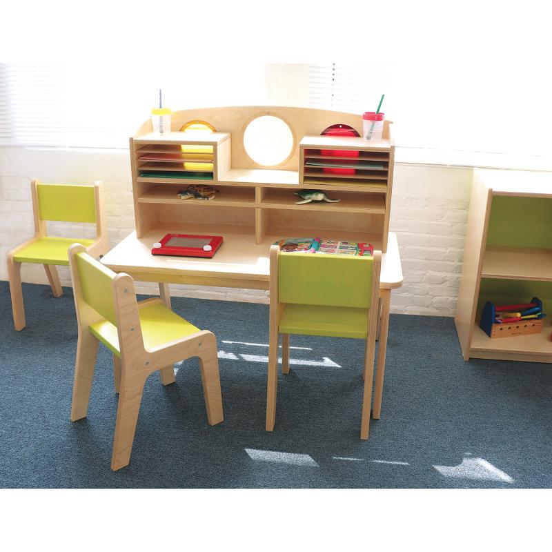Whitney Plus Porthole Desk with built-in storage for children