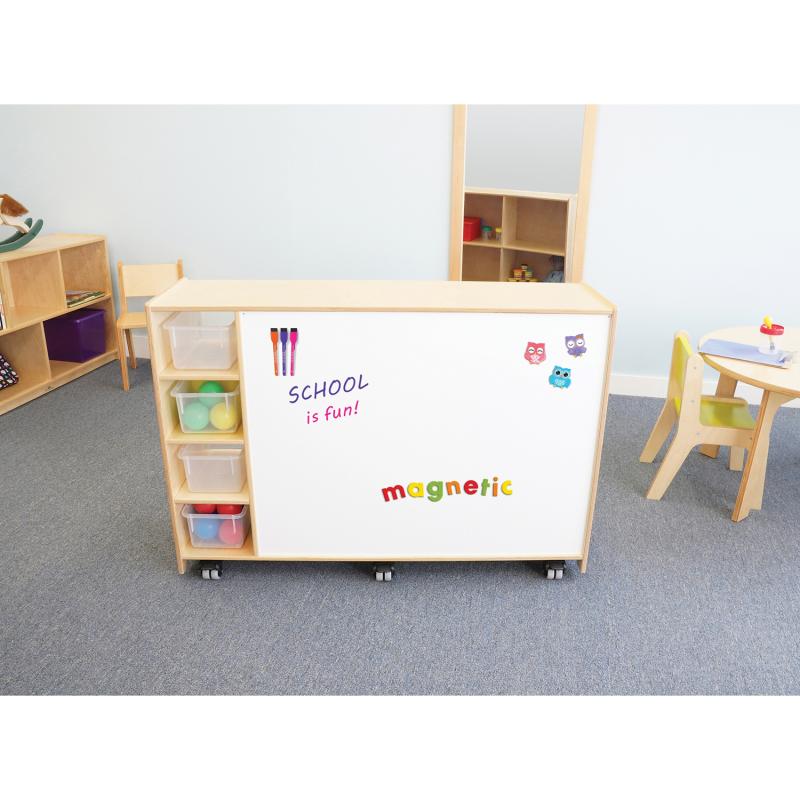 Magnetic Write And Wipe Mobile Cabinet by Whitney Brothers, a children's learning furniture