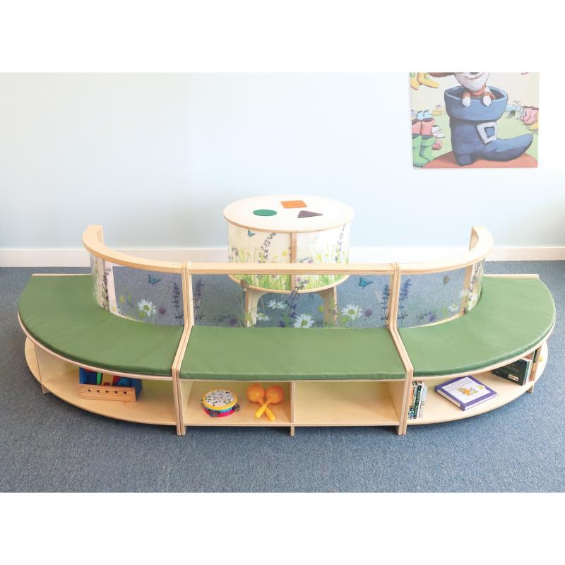 Whitney Brothers – Nature View™ Curve In Sofa – Children's Curved Sofa