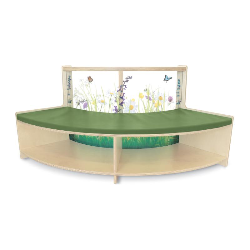 Whitney Brothers – Nature View™ Curve In Sofa – Children's Curved Sofa