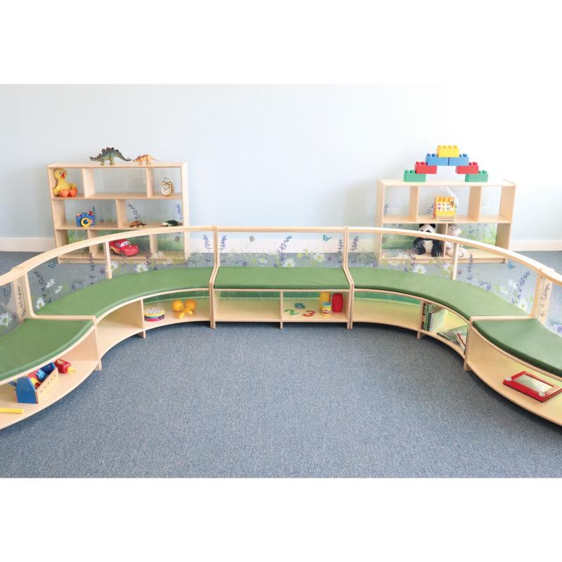 Whitney Brothers – Nature View™ Curve Out Sofa – Children's Curved Sofa