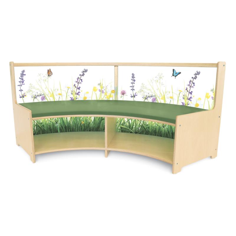 Whitney Brothers – Nature View™ Curve Out Sofa – Children's Curved Sofa